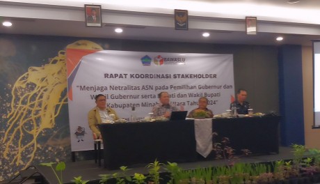 Bawaslu Minut Gelar Rakor Stakeholder Menjaga Netralitas ASN Pada Pilkada Serentak 2024