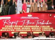 KPU Minut Tetapkan JG-KWL Bupati dan Wakil Bupati Terpilih 2024