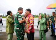 Disambut Tarian Adat Kabasaran Minahasa, Nuansa Keakraban Gubernur YSK dengan KASAD Jenderal Maruli