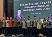 Hengky Honandar Wali Kota Bitung, Hadiri Pisah Sambut Kepala BPK Perwakilan Sulut