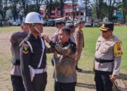 Apel Gelar Pasukan, “Jendral” Lakat Wakili Walikota Dampingi Kapolres Manado