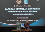 Wali Kota Bitung Hengky Honandar Serahkan LKPD Tahun 2024 Ke BPK RI Perwakilan Sulut
