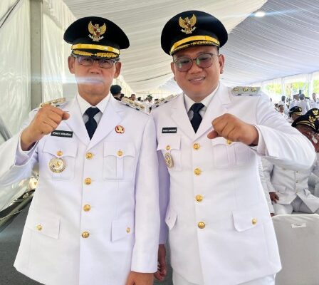Sejarah Baru, Hengky Honandar – Randito Maringka Wali Kota dan Wakil Wali Kota Bitung Pertama Dilantik Presiden RI