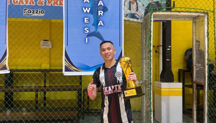Claudio Kambey Bawah Tim Futsal Pemprov Sulut Satu Juara Liga Pamong IKAPTK 2025