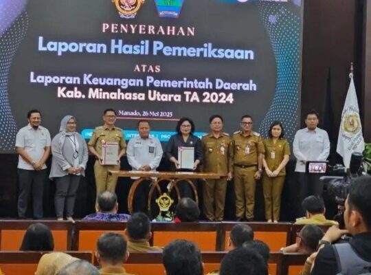 Pemkab Minut Raih Opini WTP ke-4, Simak Penjelasan Bupati Joune Ganda