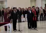 Gubernur Sulut Yulius Selvanus Lantik Dua Pamong Senior, Tahlis Gallang Penjabat Sekprov dan Jemmy Kumendong Inspektur