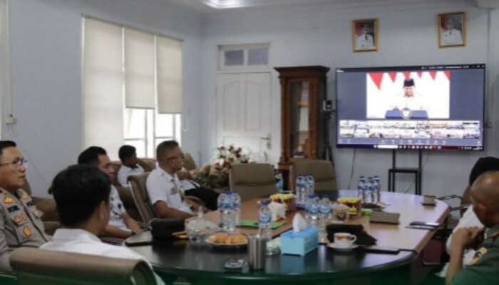 Wawali Kotamobagu Ikuti Peluncuran Logo dan Tema HUT ke 80 Kemerdekaan RI Secara Daring