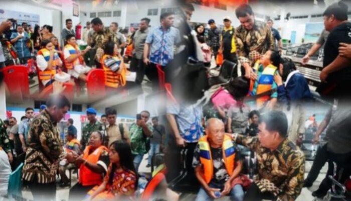 Setia Hingga Akhir di Pelabuhan Manado, Gubernur Yulius : Ini Warga Saya, Mereka Tidak Sendiri