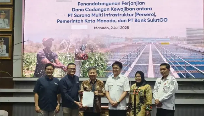Bank SulutGo Bersama PT SMI dan Pemkot Manado Teken Perjanjian Dana Cadangan Kewajiban