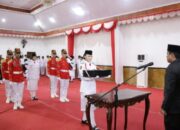 Upacara Persemayaman Bendera Duplikat Merah Putih Dipimpin Wali Kota Kotamobagu Weny Gaib 