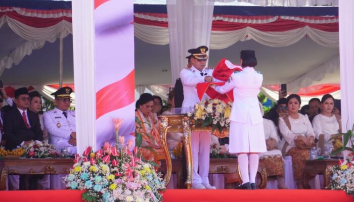 Upacara HUT RI ke-80, Wali Kota Bitung Ajak Warga Jaga Persatuan dan Semangat Gotong royong