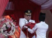 Wabup Minahasa Utara Kevin Lotulung Jadi Inspektur Upacara Penurunan Bendera HUT RI ke-80