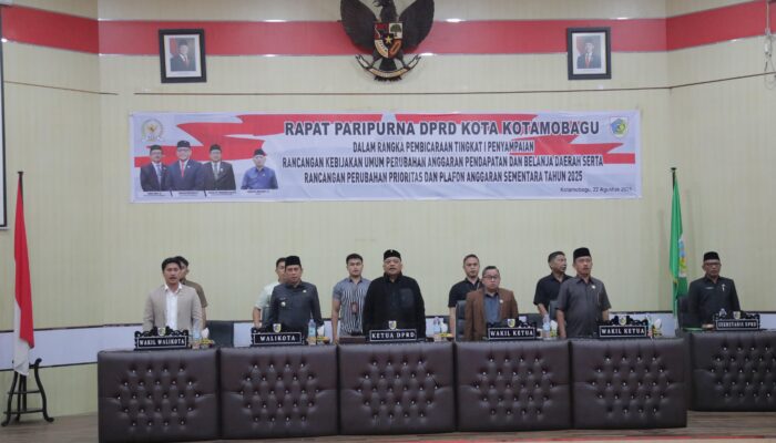 Wali Kota Kotamobagu Weny Gaib Sampaikan KUA PPAS Perubahan Anggaran 2025 di Paripurna DPRD