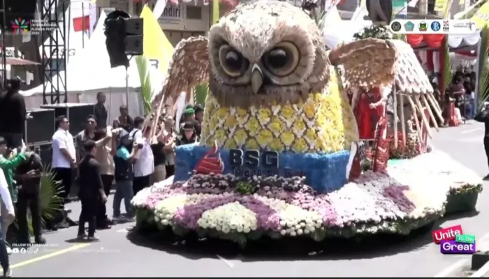 Float BSG Burung Manguni di TIFF Jadi Pusat Perhatian, Revino Pepah : Identitas Budaya Sulut dan Gorontalo ke Panggung Internasional