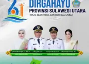 Pemerintah Kotamobagu Ucapkan Dirgahayu Provinsi Sulut Yang Ke-61