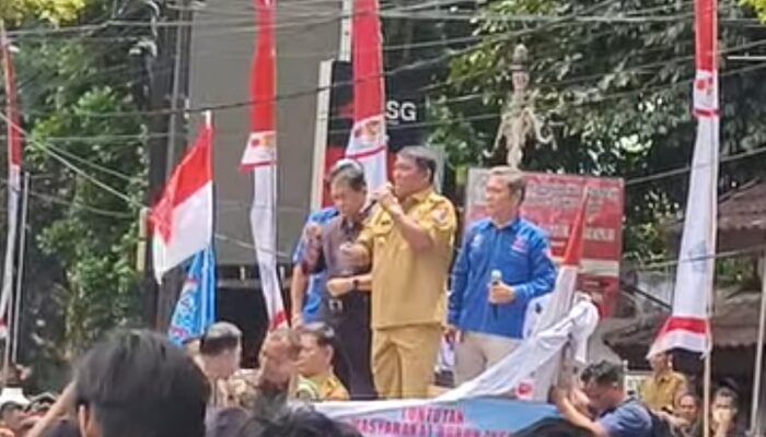 Gubernur Yulius Selvanus Sambut Unjuk Rasa Damai Berbagai Elemen Masyarakat