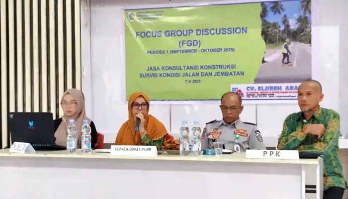 PUPR Kotamobagu Bidang Bina Marga Lakukan FGD Petama