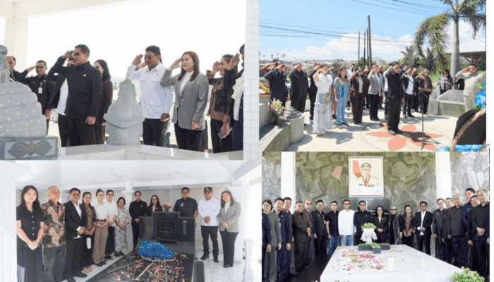 Jelang HUT ke-35, Pemkot Bitung Ziarah ke Makam Mantan Wali Kota dan Wawali