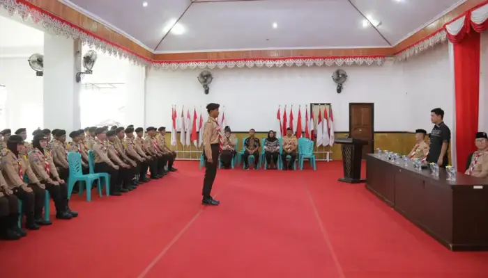 Wawali Kotamobagu Rendy Mangkat Lepas Kontingen Kwarcab Pramuka Kotamobagu Ikut Peran Saka di Gorontalo