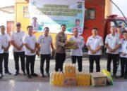 Banjir Bandang Bolmong, Kapolres Kotamobagu AKBP Irwanto Serahkan Bantuan