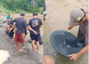 Sungai Totabuan Bolmong Jadi Tempat Warga Mengais Rezeki Menopang Ekonomi Keluarga