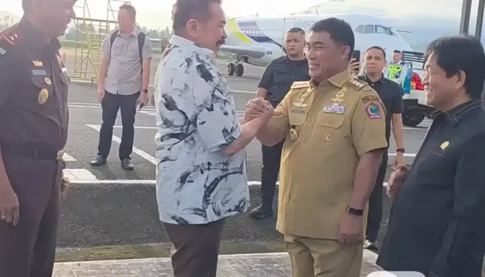 Gubernur Yulius bersama Forkopimda Sulut Sambut Kunker Jaksa Agung RI