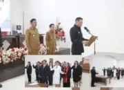 Bupati Ronald Kandoli Lantik Puluhan Pejabat Pemkab Mitra