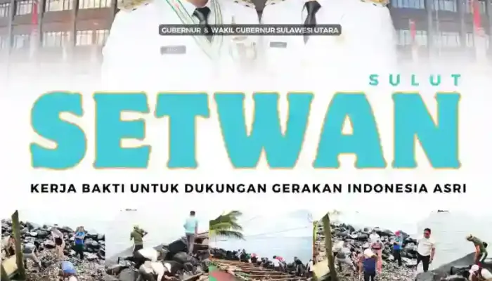 Dukung Gerakan Indonesia Asri, Sekretariat DPRD Provinsi Sulawesi Utara Gelar Kerja Bakti