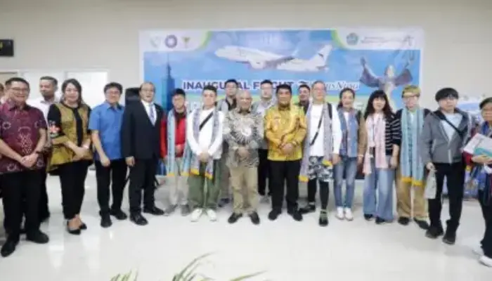 Gubernur Yulius Sambut 134 Turis Taiwan, Penerbangan Langsung Taipei – Manado Kembali Dibuka