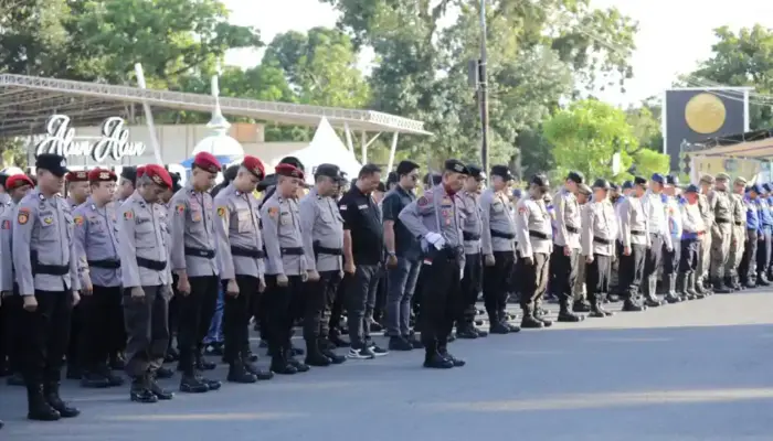 Pimpin Apel Kesiapan Pengamanan Malam Takbiran, Apa Pesan Wali Kota Kotamobagu Weny Gaib?