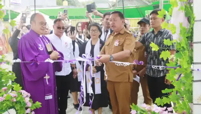 Resmikan Gedung Gereja GMIM Yosua Mundung Satu, Wabup Fredy Tuda Sampaikan Pesan Bupati Ronald Kandoli