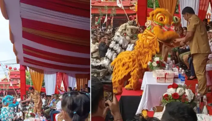 Perayaan Cap Go Meh di Manado, Gubernur Yulius Turut Beri Ang Pao